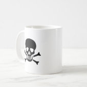 人間のスカル コーヒーマグカップ (正面左)