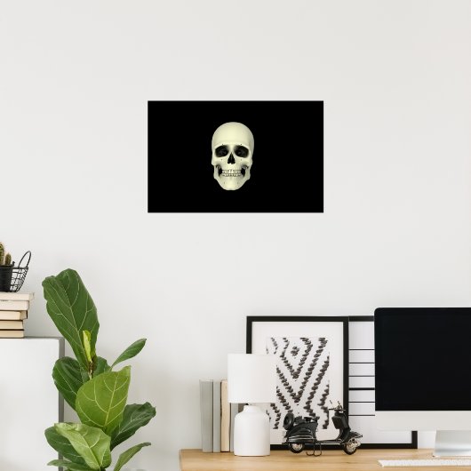 人間のスカル ポスター (ホームオフィス)