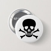 人間のスカル 缶バッジ (正面&裏面)