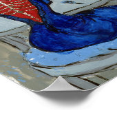 人間のスーツは絶対黒#2をスキャン ポスター (角)