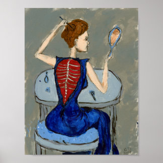 人間のスーツは絶対黒#2をスキャン ポスター