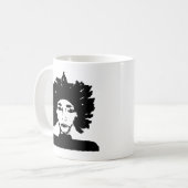 人間のデジタルキャラクターポートレート（読み取り付き） コーヒーマグカップ (正面左)