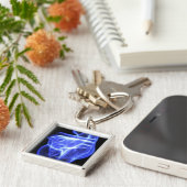 人間のハートの発光性の眺め キーホルダー (側面)