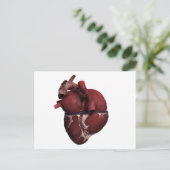 人間のハートの3次元ビュー背面 ポストカード (スタンド正面)