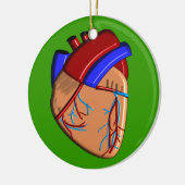 人間のハートのiPhoneおよび電子工学のケース セラミックオーナメント (左)