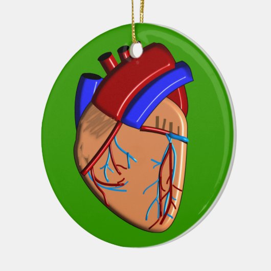 人間のハートのiPhoneおよび電子工学のケース セラミックオーナメント (左)