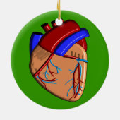 人間のハートのiPhoneおよび電子工学のケース セラミックオーナメント (裏面)