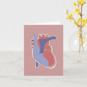 人間のハートカード カード (黄色い花)