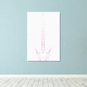 人間のバックボーンの概念図2 キャンバスプリント (インサイチュ (ウッドフロア))