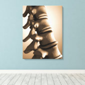 人間のバックボーンの概念図4 キャンバスプリント (インサイチュ (ウッドフロア))