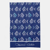 人間のパターン キッチンタオル (縦)