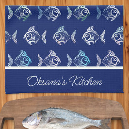 人間のパターン キッチンタオル