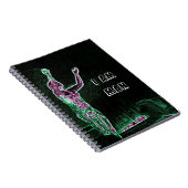 人間のパワー誇りを持ったは人間のネオンヴィンテージであるカッコいい ノートブック (右側)