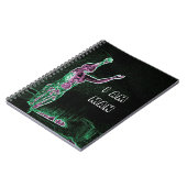 人間のパワー誇りを持ったは人間のネオンヴィンテージであるカッコいい ノートブック (左側)