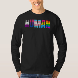 人間のパンセクシュアルトランスジェンダー同性愛者Lgbtq+ラブエクア Tシャツ