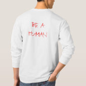 人間のワイシャツがあります Tシャツ (裏面)