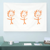 人間の人形 横断幕 (トレードショー)