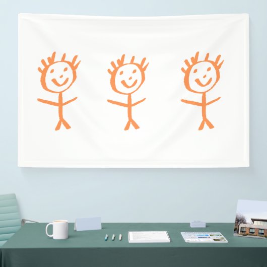 人間の人形 横断幕 (トレードショー)