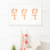 人間の人形 横断幕 (インサイチュ)