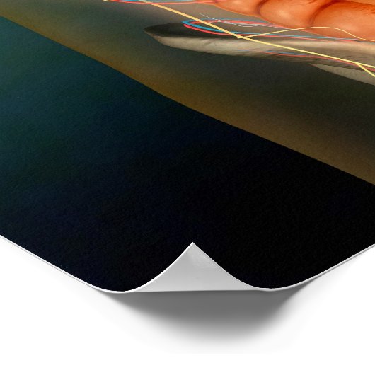 人間の体全体像 ポスター (角)