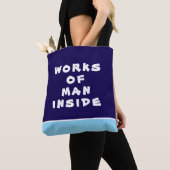 人間の作品の内側トート トートバッグ (クローズアップ)