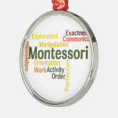 人間の傾向の単語の芸術版1 メタルオーナメント (左)