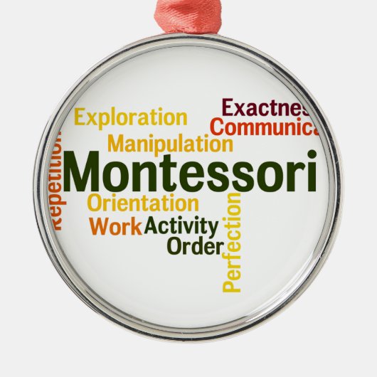 人間の傾向の単語の芸術版1 メタルオーナメント (正面)