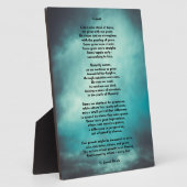 人間の内なる成長に関する洞察力ある詩「成長」 フォトプラーク (側面)