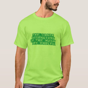 人間の内のり寸法は無限です Tシャツ