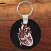 人間の半ハート キーホルダー (正面)