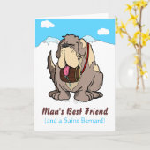 人間の友最高の人 カード (黄色い花)