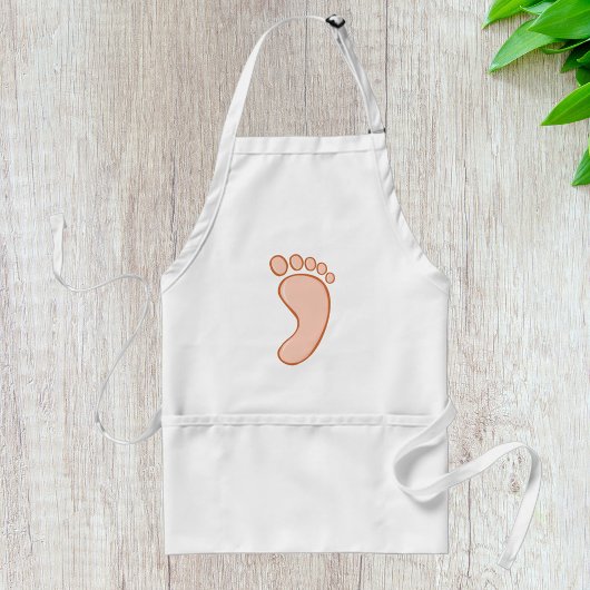人間の右足 スタンダードエプロン