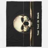 人間の夜明け フリースブランケット (正面)