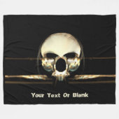 人間の夜明け フリースブランケット (正面(横))