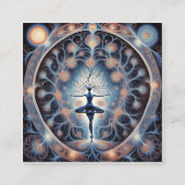 人間の大脳は、おそらく最も大きな脳の一つである スクエア名刺 (正面)