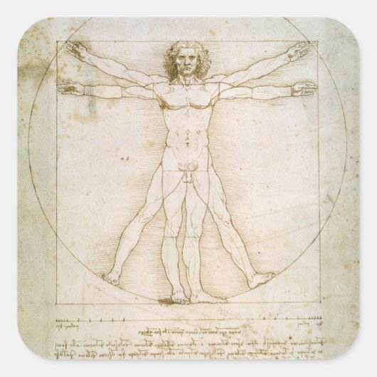 人間の姿 スクエアシール (正面)