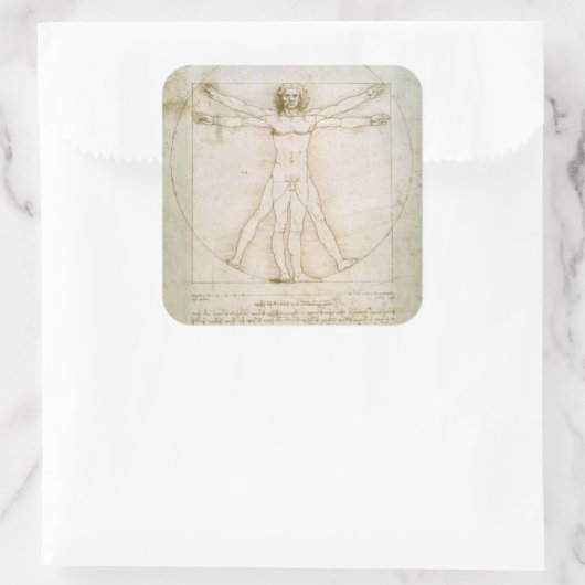 人間の姿 スクエアシール (バッグ)