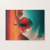 人間の宇宙飛行士が異星の惑星を探検するSF ジグソーパズル (横)