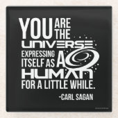 人間の宇宙 ガラスコースター (正面)