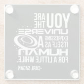 人間の宇宙 ガラスコースター (裏面)