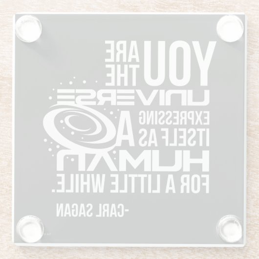 人間の宇宙 ガラスコースター (裏面)