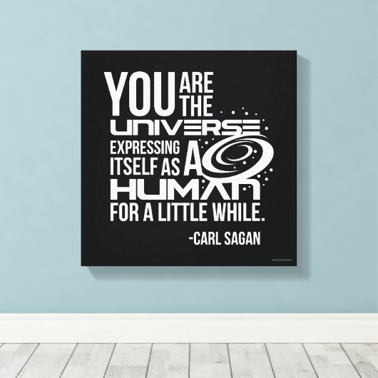 人間の宇宙 キャンバスプリント (インサイチュ (ウッドフロア))