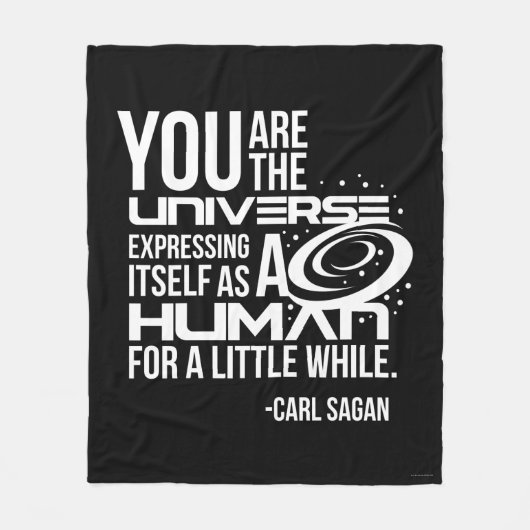 人間の宇宙 フリースブランケット (正面)