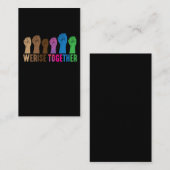 人間の平等に対するフェミニストの抵抗 名刺 (正面/裏面)