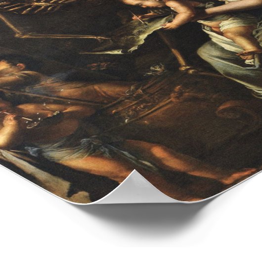 人間の弱さ – Salvator Rosa 1656 ポスター (角)