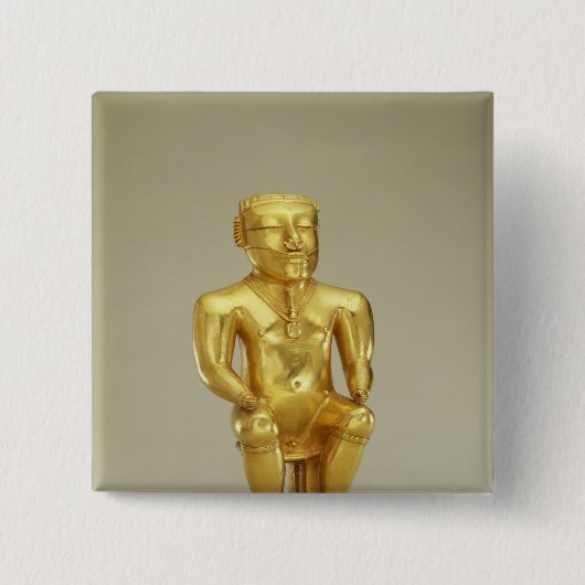 人間の形をしたライムのフラスコ 缶バッジ (正面)