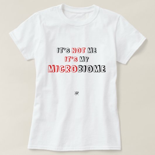 人間の微生物に関するジョーク2 Tシャツ (デザイン正面)