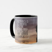 人間の心に痛みを感じる マグカップ (正面左)