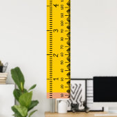 人間の成長グラフのルーラー |印刷可能な成長 ポスター (ホームオフィス)