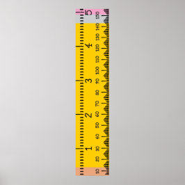 人間の成長グラフのルーラー |印刷可能な成長 ポスター